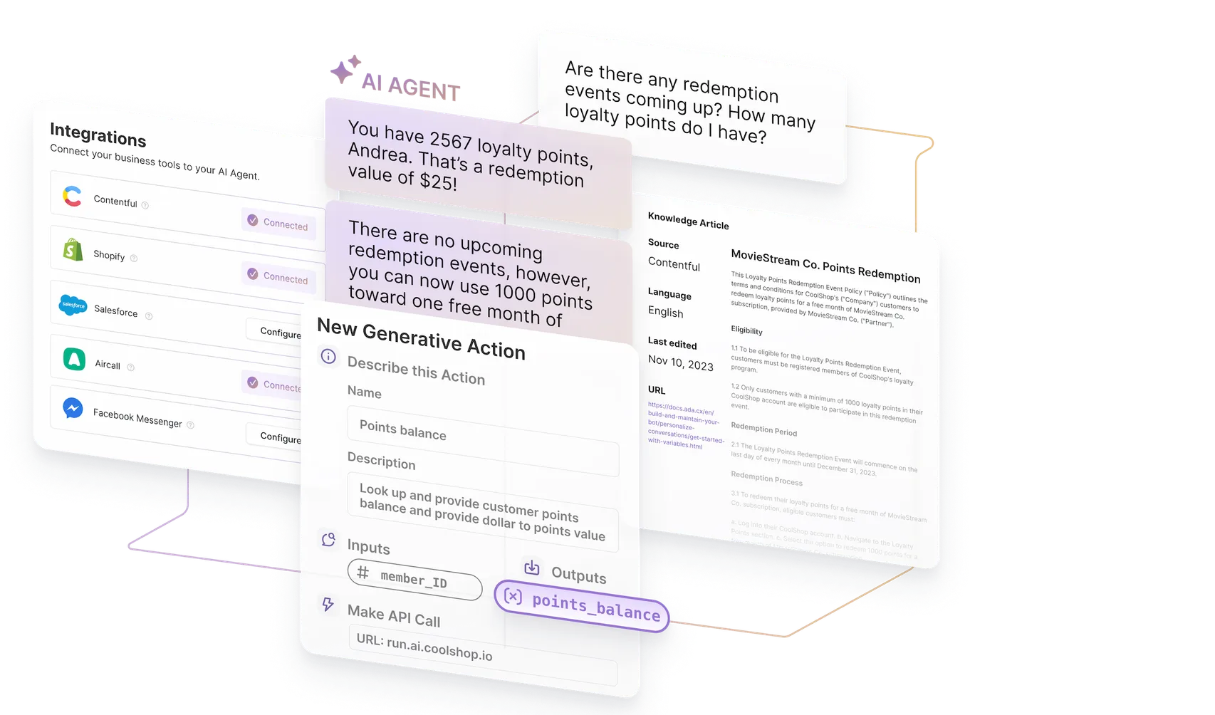 Chatbot interaktif, Asisten chatbot, Asisten AI, Interaksi chatbot